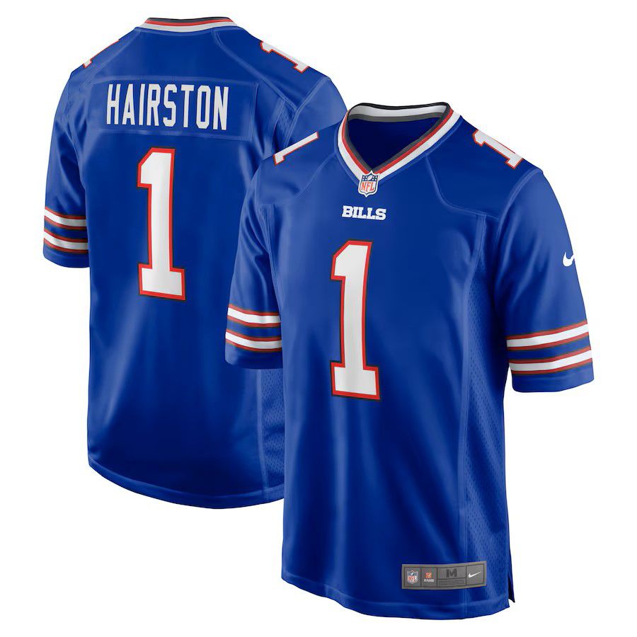 Men Buffalo Bills #1 Maxwell Hairston Nike Royal 2025 NFL Draft First Round Pick Game Jersey->cleveland browns->NFL Jersey